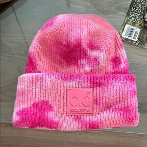 Pink Tie-Dye Beanie